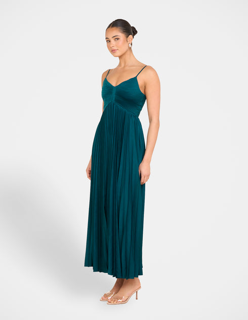 Evgeniya Pleated Maxi Dress